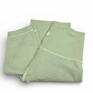 Lululemon Wunder Train High Rise Leggings Everlux Green Size 4 28 Inseam Yoga